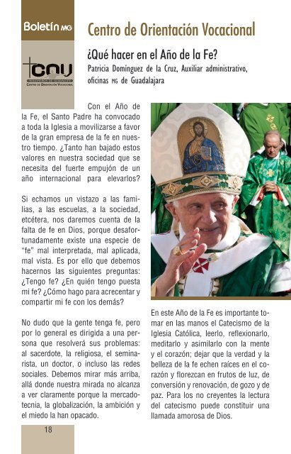 noviembre - Comunicación MG - Misioneros de Guadalupe