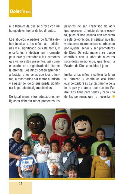 noviembre - Comunicación MG - Misioneros de Guadalupe