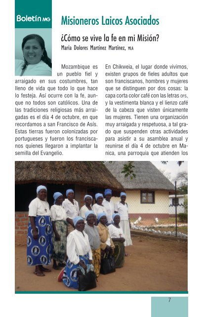 noviembre - Comunicación MG - Misioneros de Guadalupe