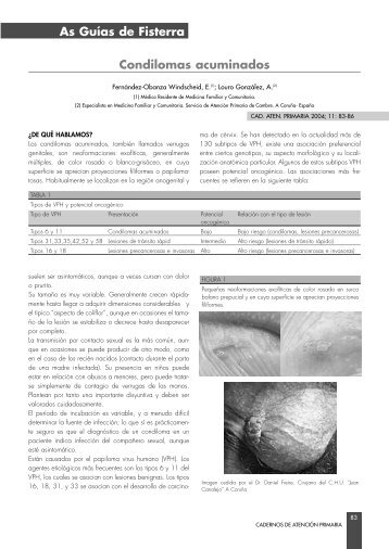 Condilomas acuminados - Asociación Galega de Medicina Familiar ...