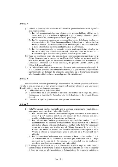 Decreto General de la Conferencia Episcopal Española para