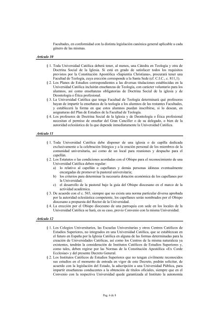 Decreto General de la Conferencia Episcopal Española para