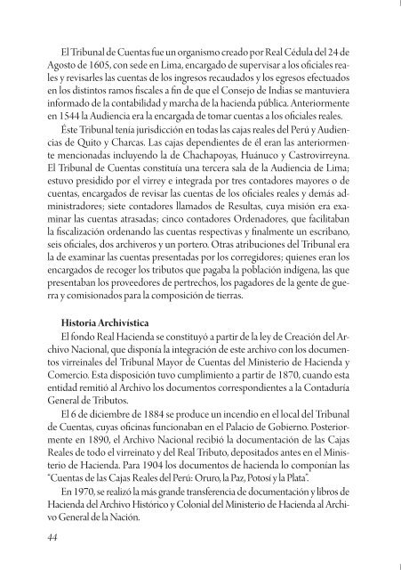 GUÍA DEL ARCHIVO COLONIAL - Archivo General de la Nación