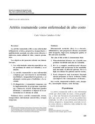 Artritis reumatoide como enfermedad de alto costo - Revista ...