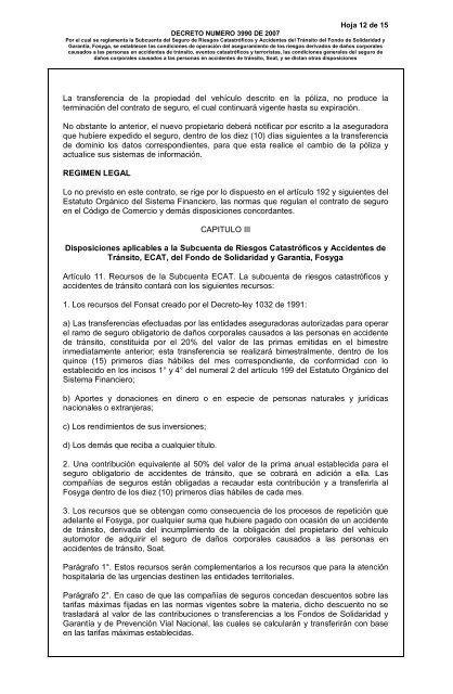 DECRETO NUMERO 3990 DE 2007 - Metrosalud