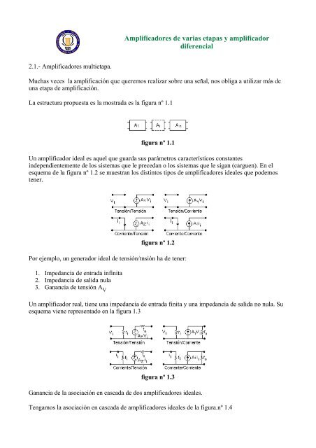 Amplificadores de varias etapas y amplificador ... - Student Info.net