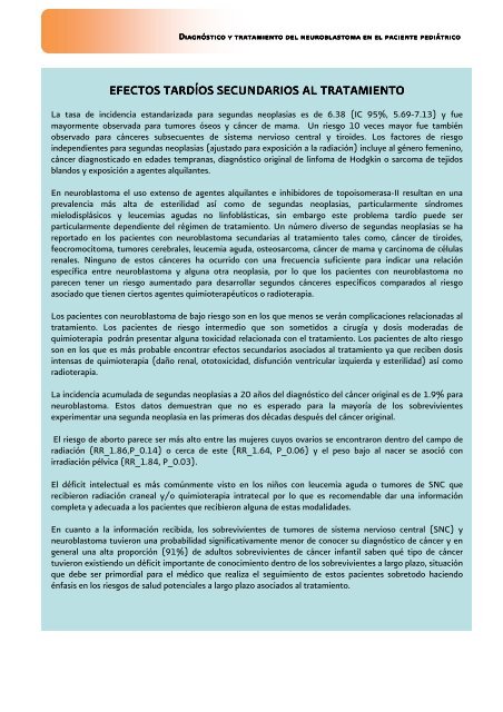 Diagnóstico y tratamiento del neuroblastoma en el paciente ...