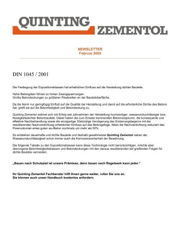 Druckverversion/QZ-DIN 1045-2001.pdf - Quinting Zementol GmbH
