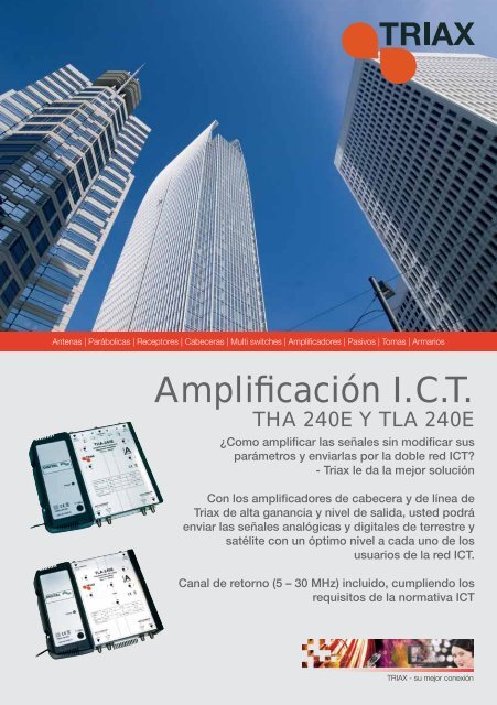 Amplificación I.C.T. - Triax