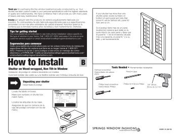 How to Install - Springs Window Fashions