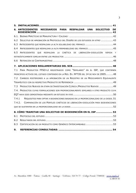 GUÍA TÉCNICA G-BIOF 02: - Instituto de Salud Pública de Chile