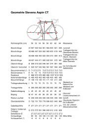 Geometrie Stevens Aspin CT - Radsport Smit