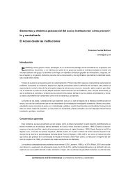 Elementos y dinámica psicosocial del acoso institucional