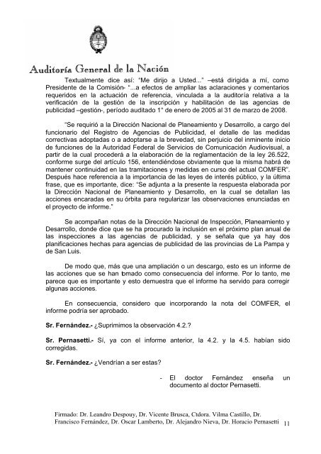 Sesión Ordinaria del 02-12-09 - Auditoría General de la Nación