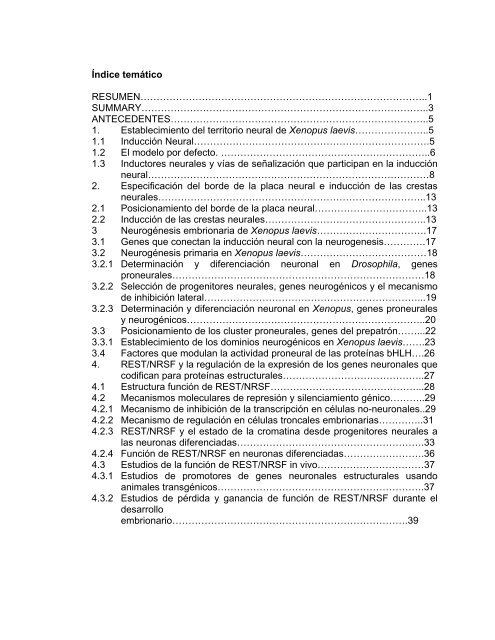 Participación del Factor Silenciador Neuronal Restrictivo - Tesis ...