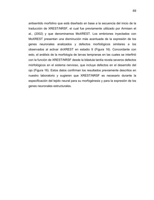 Participación del Factor Silenciador Neuronal Restrictivo - Tesis ...