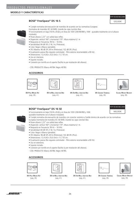 Lista Precios Bose Profesional