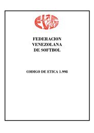 Código de Ética - Liga de Softball Valencia