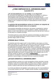 ¿CÓMO EMPEZAR EN EL AEROMODELISMO ... - Club Cierzo