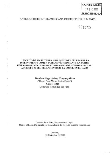 Escrito De Solicitudes Argumentos Y Pruebas Presentado Por La