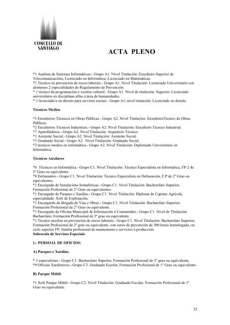 ACTA PLENO - Concello de Santiago de Compostela