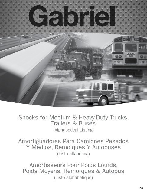 Shocks for Medium & Heavy-Duty Trucks, Trailers & Buses  -  Gabriel