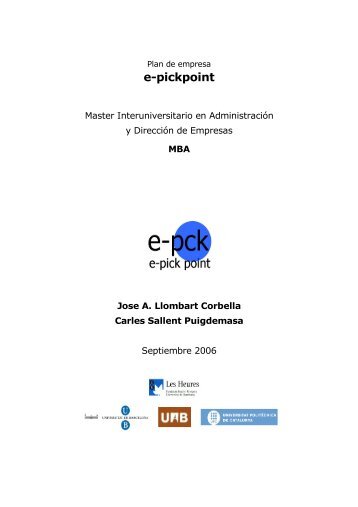 e-pickpoint - Dipòsit Digital de la UB - Universitat de Barcelona