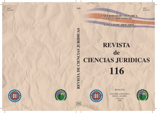 forro 116.indd - Instituto de Investigaciones Jurídicas - Universidad ...