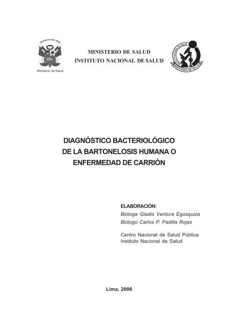 diagnóstico bacteriológico de la bartonelosis humana o enfermedad ...