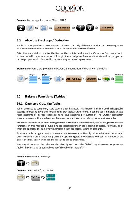 User Manual QOrder Software - QUORiON