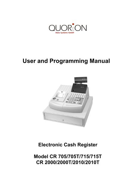 Cr 700 00 User Manual Quorion