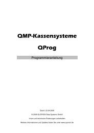 QMP-Kassensysteme QProg - QUORiON