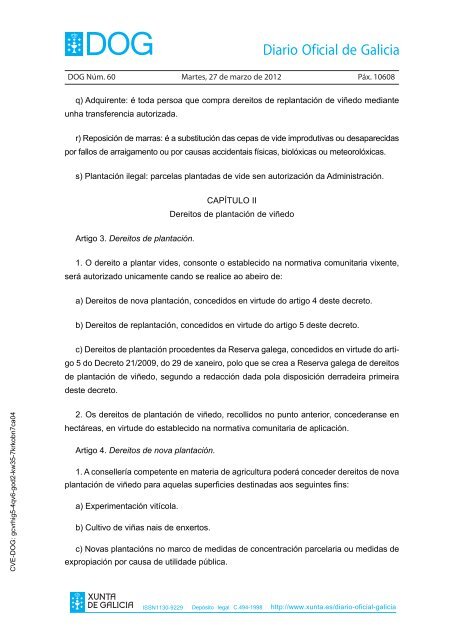 DECRETO 256/2011 - Medio Rural - Xunta de Galicia