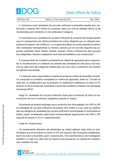 DECRETO 256/2011 - Medio Rural - Xunta de Galicia