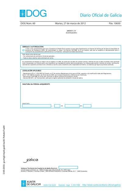 DECRETO 256/2011 - Medio Rural - Xunta de Galicia