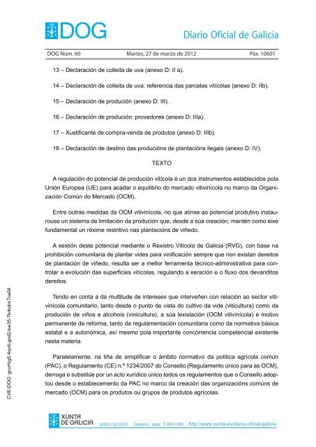 DECRETO 256/2011 - Medio Rural - Xunta de Galicia