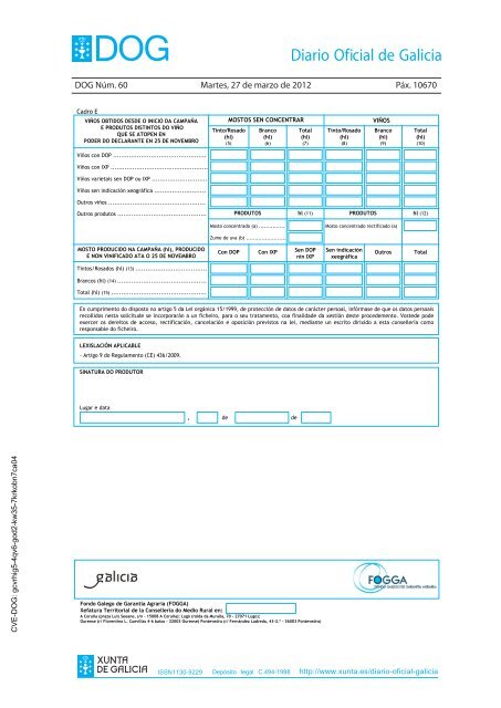 DECRETO 256/2011 - Medio Rural - Xunta de Galicia