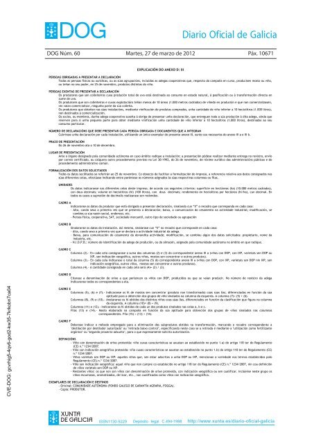 DECRETO 256/2011 - Medio Rural - Xunta de Galicia