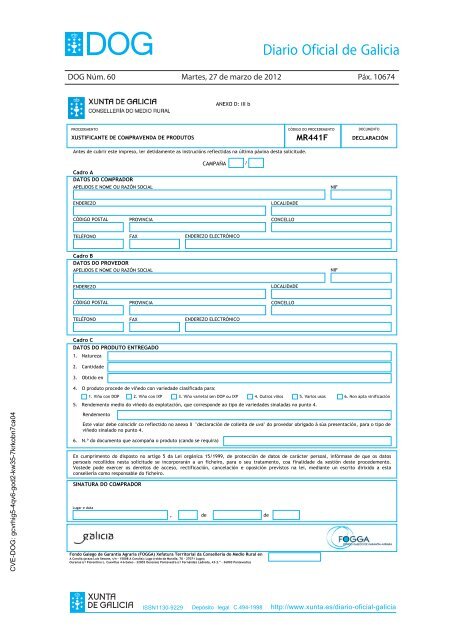 DECRETO 256/2011 - Medio Rural - Xunta de Galicia