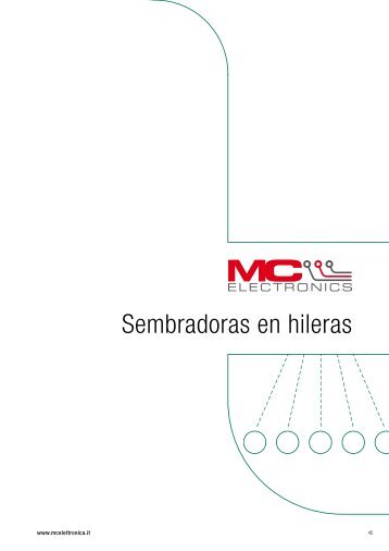 Sembradoras en hileras