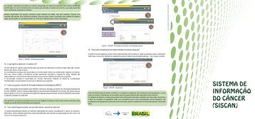 Informativo Sistema de Informação do Câncer - Siscan - Instituto ...