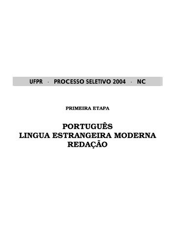 português lingua estrangeira moderna redação - CNEC On Line