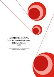 memoria anual de actividades de promoción - vinos de Lanzarote