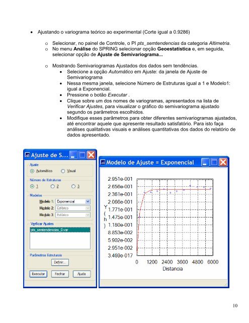 Geoestatística com aplicações em geoprocessamento - DPI