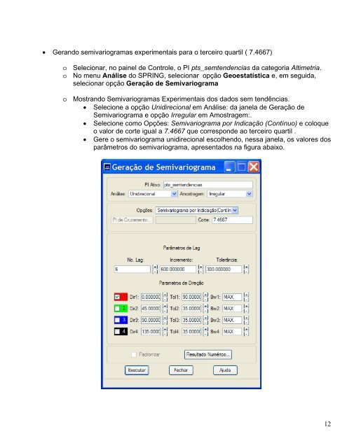 Geoestatística com aplicações em geoprocessamento - DPI