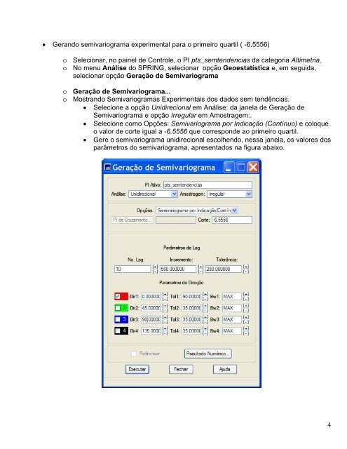 Geoestatística com aplicações em geoprocessamento - DPI