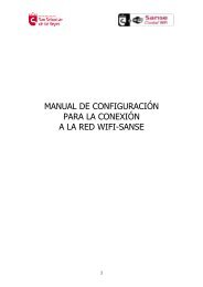 Manual de conexión Wifi Sanse - Ayuntamiento de San Sebastián ...