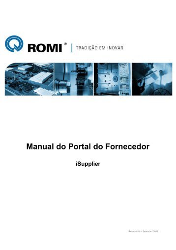 Manual do Portal do Fornecedor - Romi