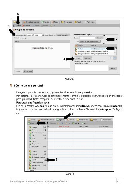 INSTRUCTIVO ZIMBRA @santafe.edu.ar