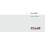 Polar CS100 Manual do utilizador
